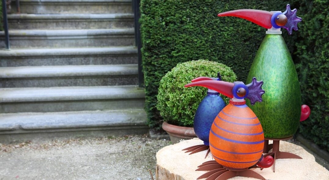 Gonzo Sculpture | Borowski | Hand-blown Glass | Outdoor Light